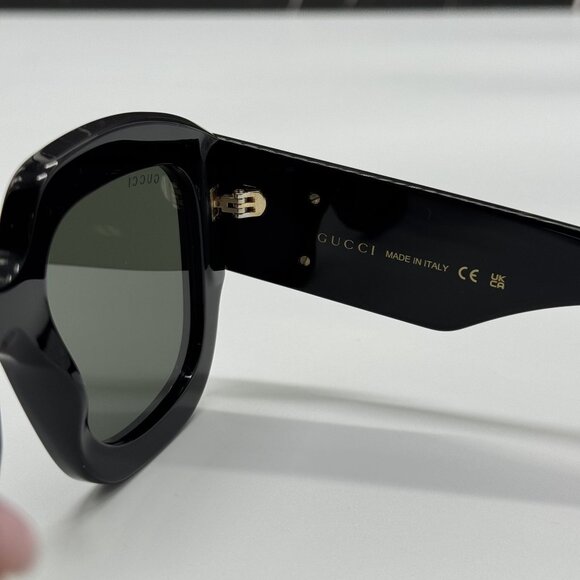 NEW GUCCI GG1546S 001 BLACK WOMEN SUNGLASSES GUCCI - Picture 9 of 10
